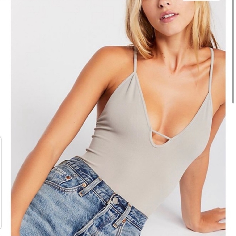 Free people ribbed move along bodysuit